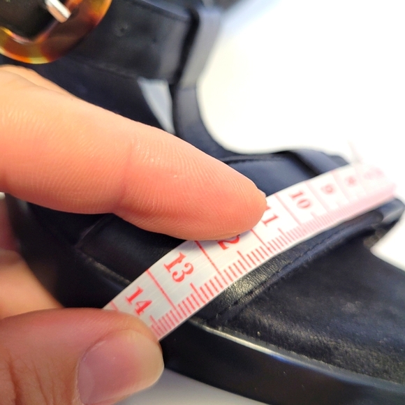 Aerosoles Black Sandals Heel 7 cm size us 8 super soft insole - Picture 14 of 15